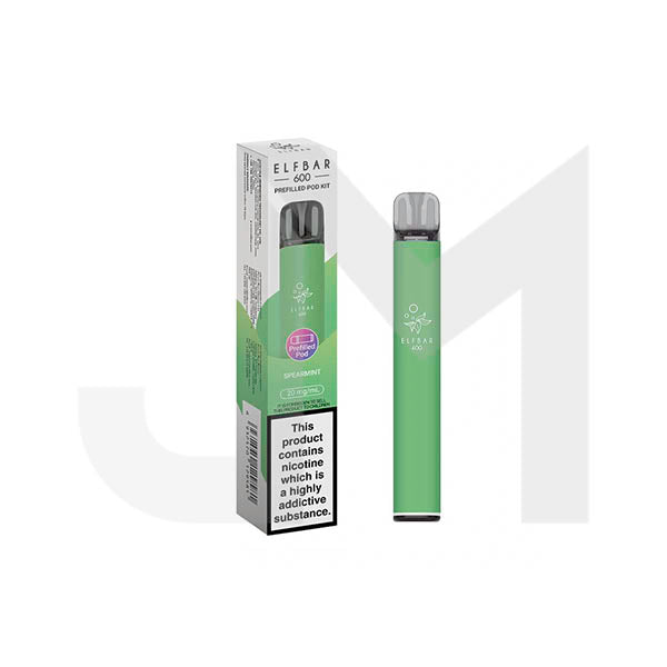 20mg Elf Bar 600 Prefilled Pod Vape Kit 600 Puffs