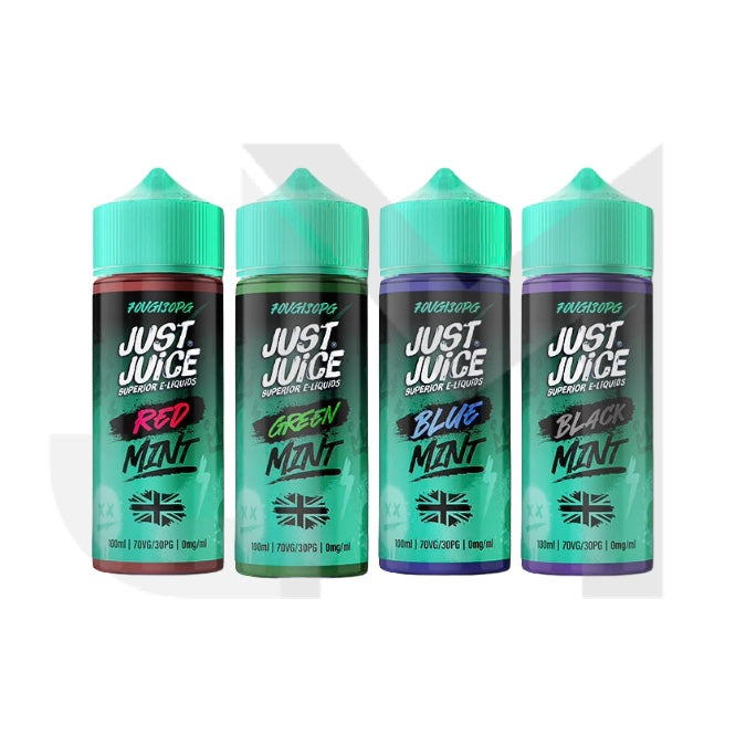 0mg Just Juice MINT 100ml Shortfill (70VG/30PG)