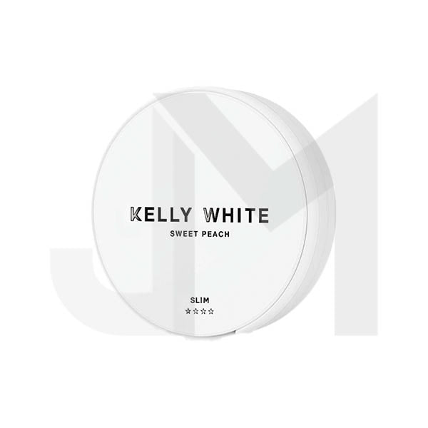 8mg Kelly White Slim Medium Sweet Peach Nicotine Pouches - 20 Pouches