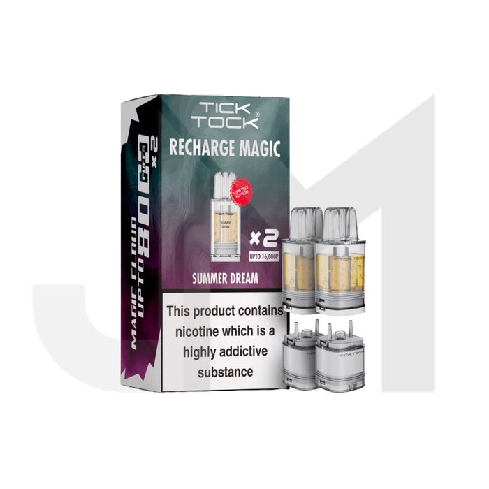 Tick Tock Recharge MAGIC 8K Prefilled Pods  8000 Puffs