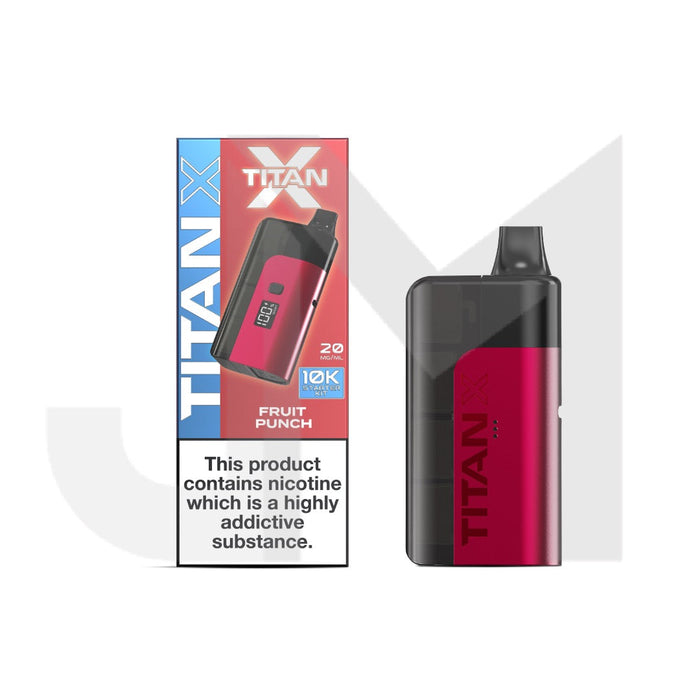 20mg Titan X 10k Puff Prefilled Pod Vape Kit