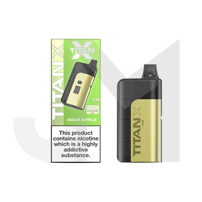 20mg Titan X 10k Puff Prefilled Pod Vape Kit