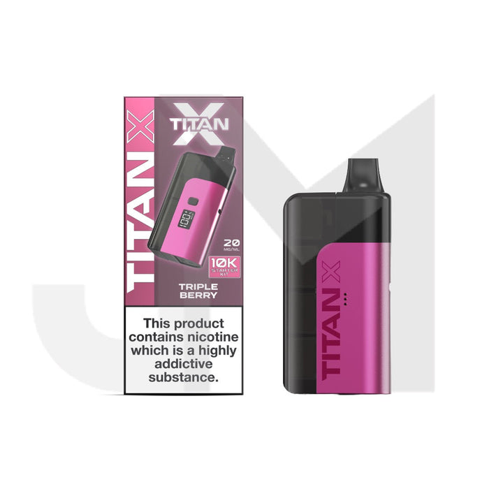 20mg Titan X 10k Puff Prefilled Pod Vape Kit