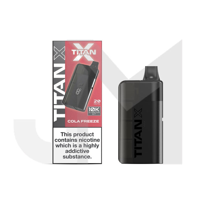 20mg Titan X 10k Puff Prefilled Pod Vape Kit