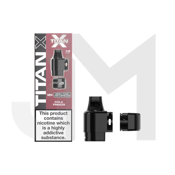 20mg Titan X 10k Puff Prefilled Pods