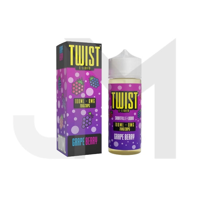 0mg Twist E-liquids 100ml Shortfill (70VP/30PG)