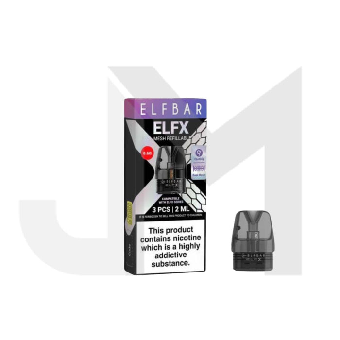 Elf Bar ELFX Empty Refillable Pods 2ml - 3 pcs