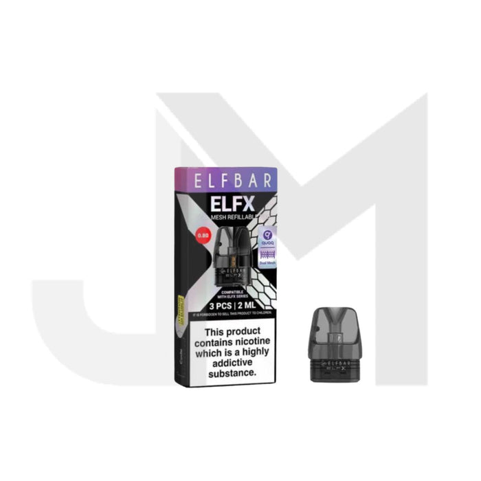 Elf Bar ELFX Empty Refillable Pods 2ml - 3 pcs