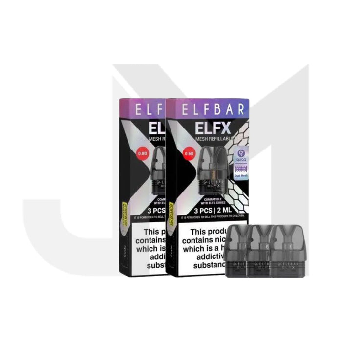 Elf Bar ELFX Empty Refillable Pods 2ml - 3 pcs