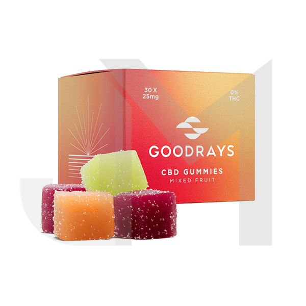 Goodrays 750mg CBD Mixed Fruit Gummies - 30 Pieces