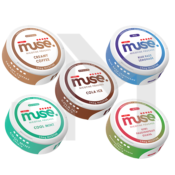 24mg Muse Nicotine Pouches (UK Made) - 20 Pouches