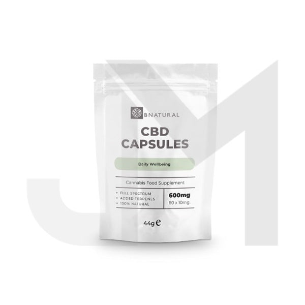 Bnatural 600mg CBD Vegan Capsules - 60 Caps