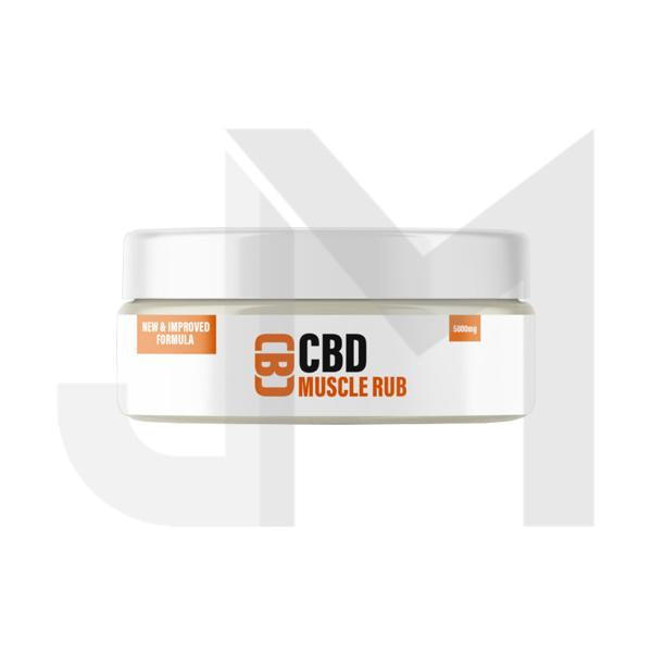 CBD Asylum 5000mg CBD 100ml Muscle Rub Balm (BUY 1 GET 2 FREE)