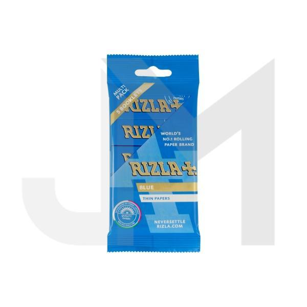 5 Pack Blue Regular Rizla Rolling Papers (Flow Pack)