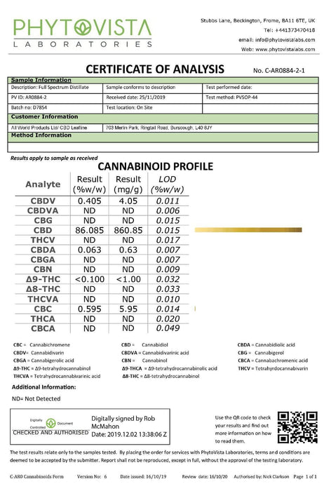 CBD Leafline 100mg CBD 1% Hyaluronic Serum 30ml