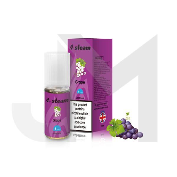 A-Steam Fruit Flavours 18MG 10ML (50VG/50PG)