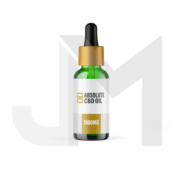 CBD Asylum 1000mg Absolute CBD Oil 20ml (BUY 1 GET 2 FREE)