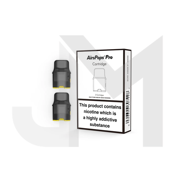 AirsPops By AIRSCREAM Replacement Pro Pod Cartridges 2PCS 2ml (No Coils Included)