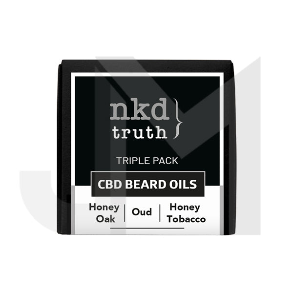 NKD 50mg CBD Infused Speciality Beard Oils Gift Set