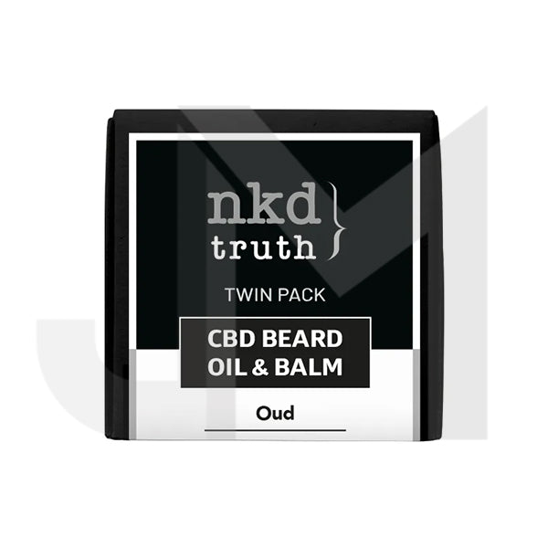 NKD 150mg CBD Twin Pack OUD Beard Oil and balm