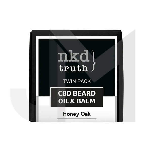 NKD 150mg CBD Twin Pack Honey Oak Beard Oil and balm