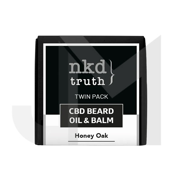 NKD 150mg CBD Twin Pack Honey Oak Beard Oil and balm (BUY 1 GET 1 FREE)