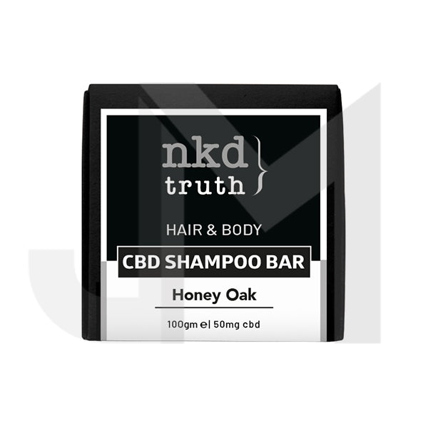 NKD 50mg CBD Speciality Body & Hair Shampoo Bar 100g - Honey Oak (BUY 1 GET 1 FREE)