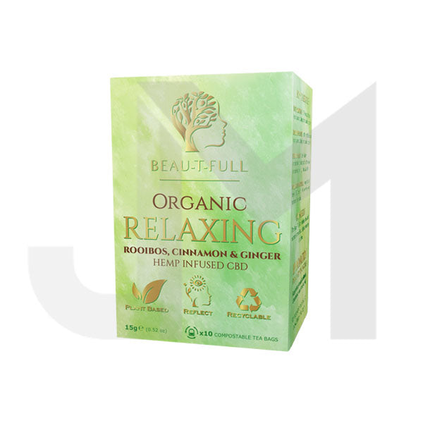 Beau-T-Full Organic Relaxing 10mg CBD Tea - 10 Bags
