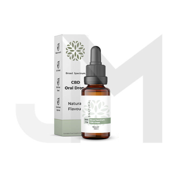 Bnatural 1200mg Broad Spectrum CBD Natural Oral Drops - 10ml