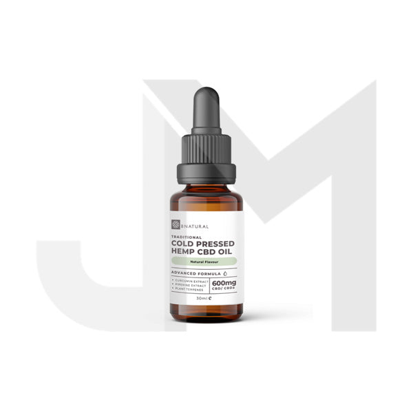 Bnatural Raw Cold Pressed 600mg CBD Hemp Oil - Natural