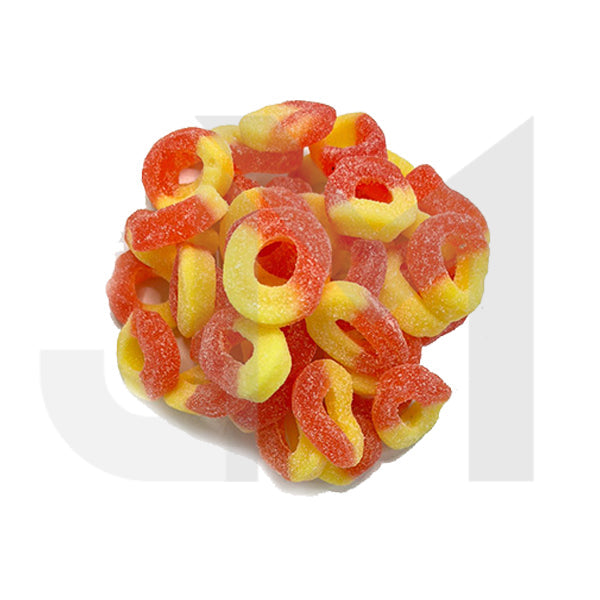 Bulk Vegan Broad Spectrum CBD Gummies - Gummy Peach Rings