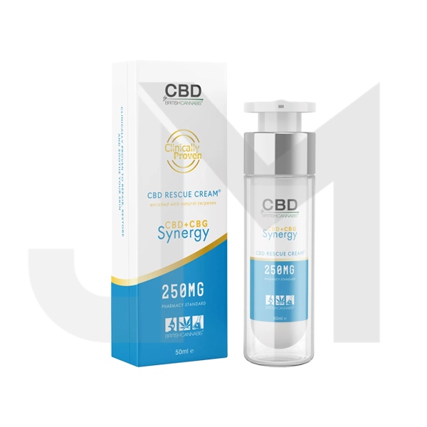 CBD By British Cannabis Synergy 250mg CBG + CBD Rescue Cream - 50ml