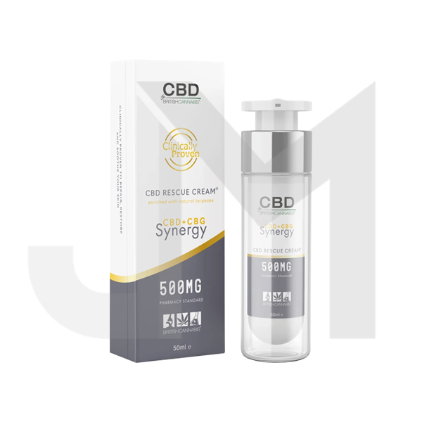 CBD By British Cannabis Synergy 500mg CBG + CBD Rescue Cream - 50ml