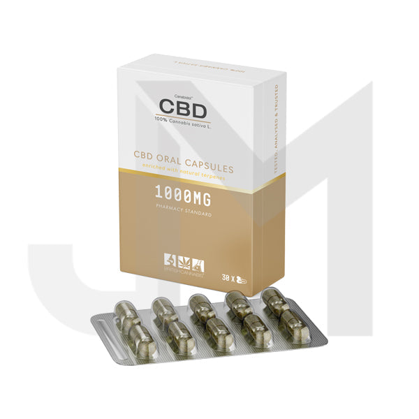 CBD by British Cannabis 1000mg CBD 100% Cannabis Oral Capsules - 30 Caps