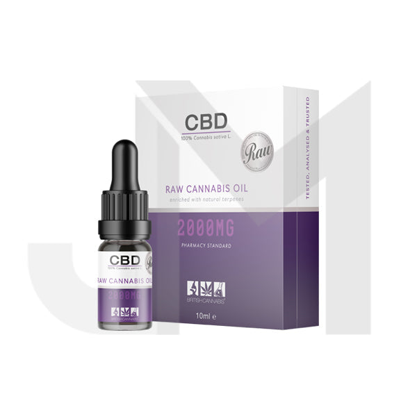 CBD by British Cannabis 2000mg CBD Raw Cannabis Oil - 10ml