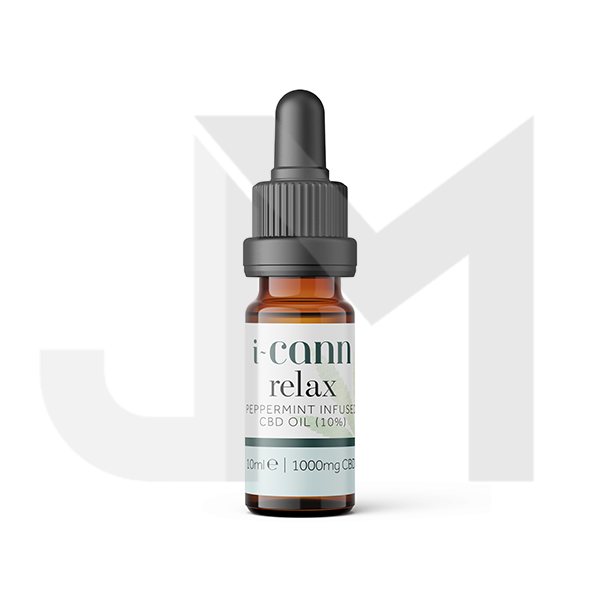 i-Cann Relax 10% Peppermint Infused CBD Oil - 10ml