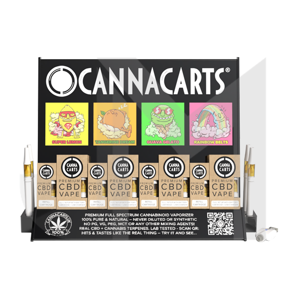 Cannacarts 420 POS Display Unit Set - 25 CBD Vapes