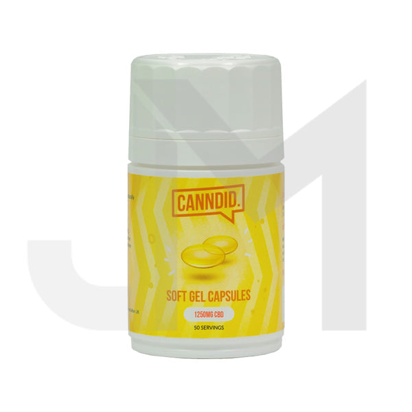 Canndid 1250mg CBD Capsules - 50 Caps