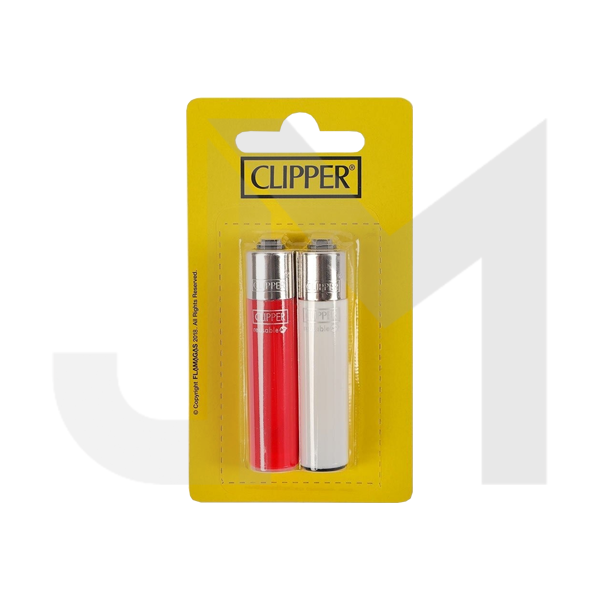 24 Clipper CP22RH Micro Solid Flint Lighters Blister Pack Set - CP1L000UKH