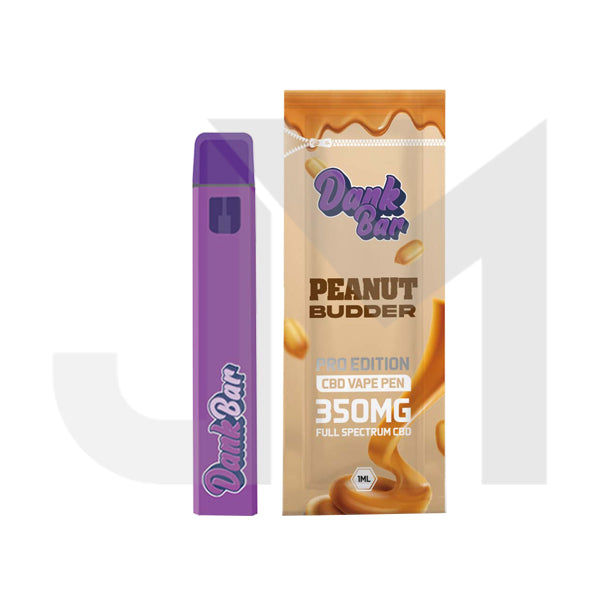 Dank Bar Pro Edition 350mg Full Spectrum CBD Vape Disposable by Purple Dank - 12 flavours (BUY 1 GET 1 FREE)