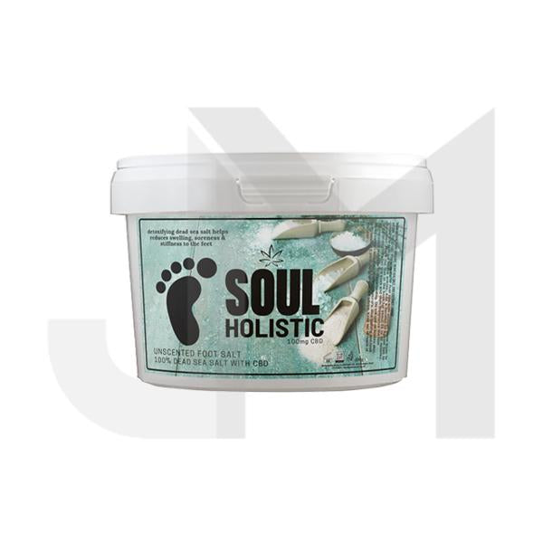 Soul Holistic 100mg CBD Dead Sea Salt Unscented Foot Salt - 500g