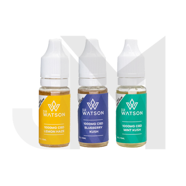 Dr Watson 1000mg Full Spectrum CBD E-liquid 10ml (BUY 1 GET 1 FREE) Dr Watson 1000mg Full Spectrum CBD E-liquid 10ml (BUY 1 GET 1 FREE)