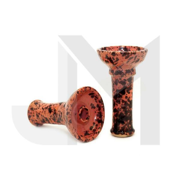 Khalil Maamoon Large Printed Clay Funnel Head Shisha Bowl