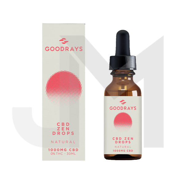 Goodrays 1000mg CBD Natural Zen Drops - 30ml