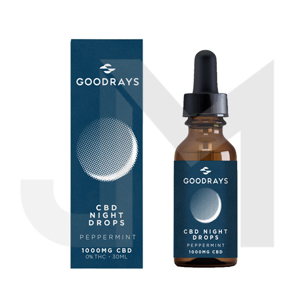 Goodrays 1000mg CBD Peppermint Night Drops - 30ml