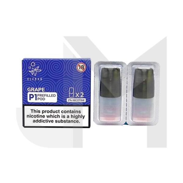 Elf Bar P1 Replacement 2ml Pods for ELF Mate 500