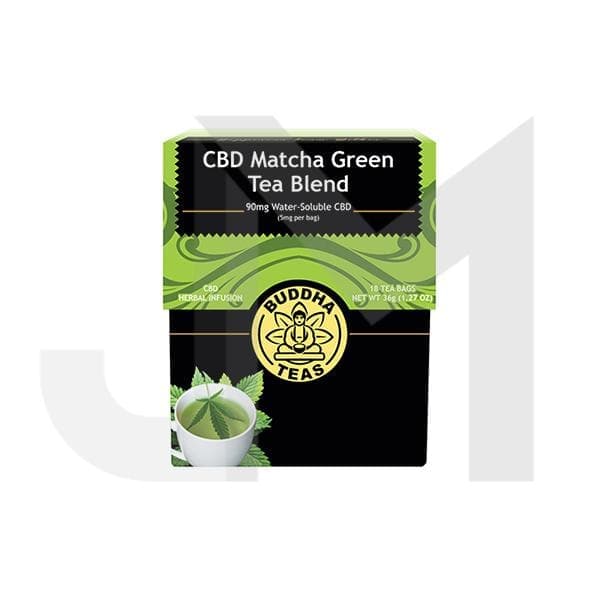Buddha Teas 5mg CBD Tea Bags - Matcha Green Tea Blend
