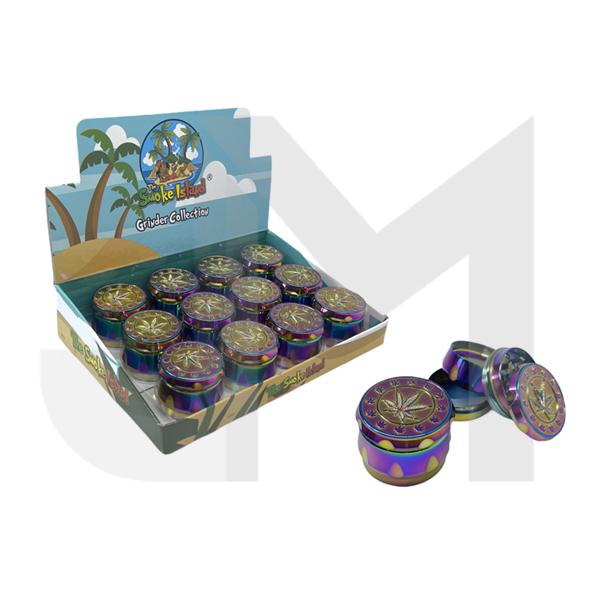 4 Parts Large Metal Rainbow 40mm Grinder - SMK113XC