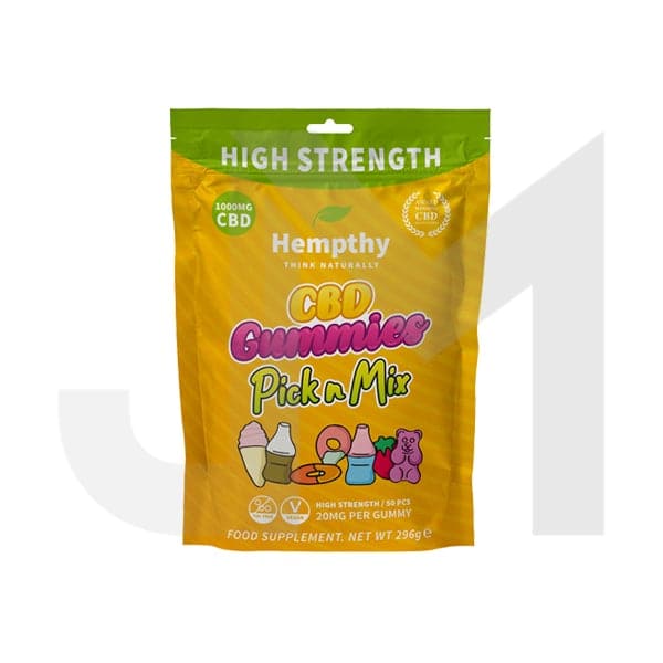 Hempthy 1000mg CBD Pick n Mix Gummies - 50 Pieces