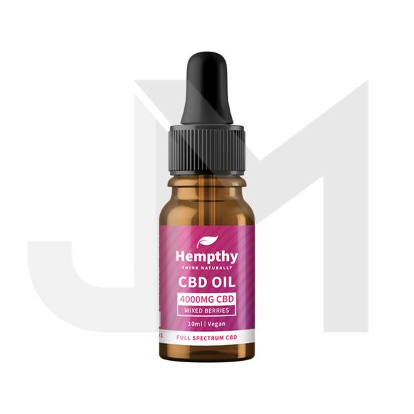 Hempthy 4000mg CBD Oil Full Spectrum Mixed Berries - 10ml